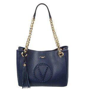 NWT ☑️Valentino LUISA ROCK Leather Chain Quilted NAVY BLUE💙 NWT, DUST BAG & COA